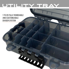 Versatile dry box for fishing tackle, beads, and office supplies