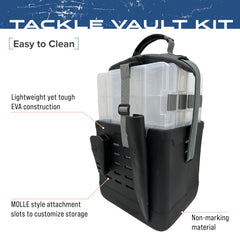 FROGG TOGGS EVA Tackle Vault Tote interior with 4-3700 trays for organized tackle.