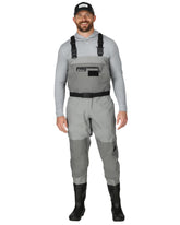 FROGG TOGGS Hellbender Pro bootfoot wader outsole for secure traction on wet rocks.