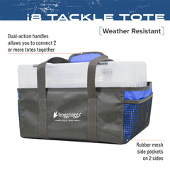 FROGG TOGGS tray tote secures trays on a boat for stable storage