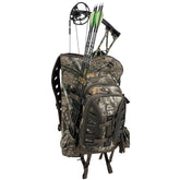 Frogg Toggs V2 Vision Bow Pack camo front view shows camouflage pattern for field use