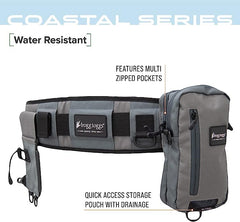 FROGG TOGGS Pursuit Wading Belt showing durable Cordura fabric for river use.
