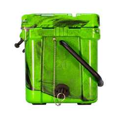 Frosted Frog roto-molded construction withstands rugged outdoor use.