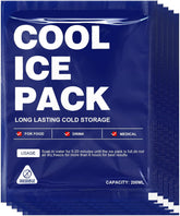 FrostIris ice pack 4x5 cooler front view keeps meals cold on trips.