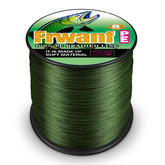 Frwanf 8-strand braided line color retention closeup shows fade-free, vibrant color