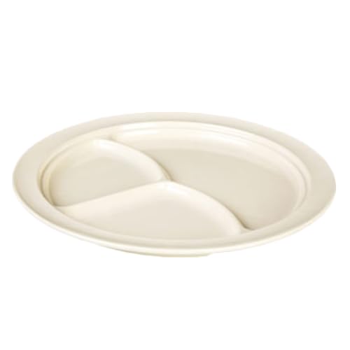FSE NS703T compartment plate with three wells for portioned meals and easy cleanup