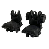 FSI polymer flip-up front sight on Picatinny rail for quick aiming and durability
