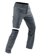 FTAZWBD Mens Hiking Convertible Pants front view showing versatile long-to-shorts design