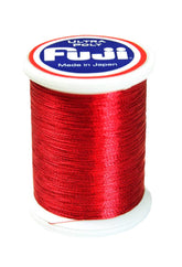 Fuji Ultra Poly Metallic Thread spool for rod wrapping with durable UV-resistant finish.