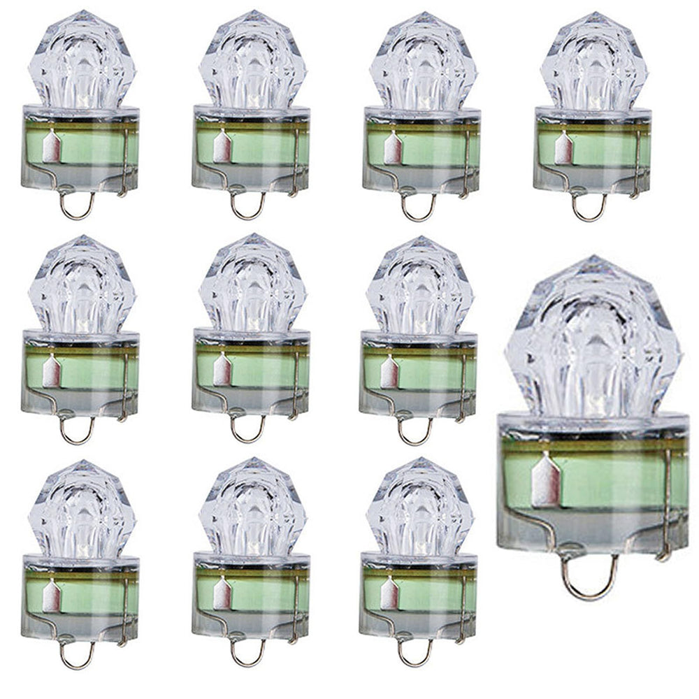 Fulandci 10-pack green LED deep drop fishing lights – product image 1