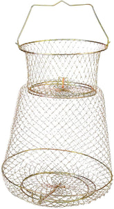 Fulanfudi 13in steel wire fish basket with galvanized finish