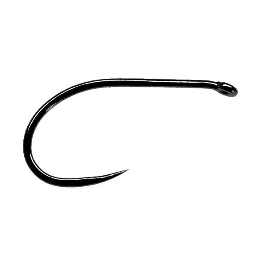Fulling Mill Grab Gape barbless hook black nickel, ideal for lure tying and easy release