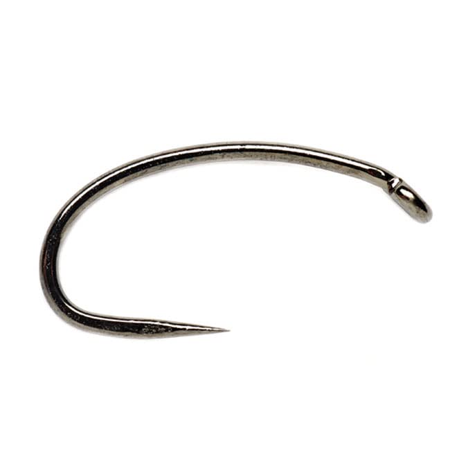 Fulling Mill Heavyweight Grub hook in black nickel for strong barbless presentations for buzzers