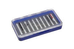 Fulling Mill Hopper Box with frosted lid for quick visibility and organized fly storage.