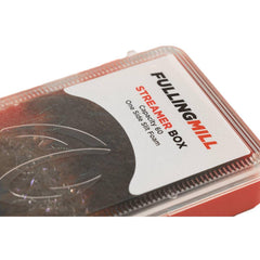 Fulling Mill Streamer Box lid with frosted visibility for quick content checks