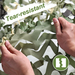 FullLit camo netting 10x10ft highlights portable shade and concealment versatility