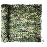 FullLit camo netting 6.5x10ft showing hanging loops for quick setup and concealment