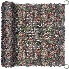 FullLit camo netting forest leaf pattern close-up for natural concealment.
