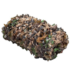 FullLit camo netting lightweight roll illustrates easy transport and rapid setup for shade.