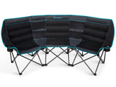 FUNDANGO extra-wide 3-person chair front view shows ample seating for family gatherings