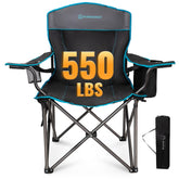 FUNDANGO oversized camping chair with a wide seat for all-day comfort outdoors.