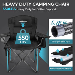 Fundango padded lumbar support backrest promotes proper posture outdoors.