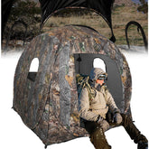 FUNHORUN hunting blind 360-degree panels offer a wide, unobstructed view for hunting.