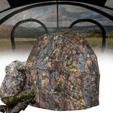 FUNHORUN see-through hunting blind panels offer wide visibility for spotting game.