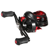 Funien baitcasting reel side view highlights compact design for easy portability