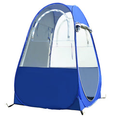 Funien UV-ion tent pop-up setup provides instant shelter for outdoor adventures.