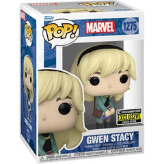 Funko Pop Spider-Man Gwen Stacy figure front view for display and collection.