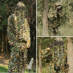 Funkoiteer ghillie suit breathable polyester fabric keeps you cool during hunts.