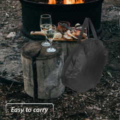 FUNOMOCYA cast iron bag durable material protects pans against abrasion in rugged campsites.