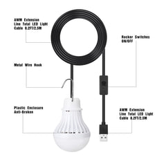 Funtery USB splitter cable 3-pack powering multiple lights from one source.