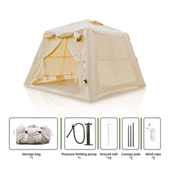 FUQIAOTEC includes air pump for quick, effortless setup.