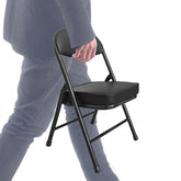 Fusehome mini folding chair with padded seat offers comfortable outdoor seating on the go.