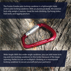Fusion Climb Eureka lightweight aluminum design for easy carrying.