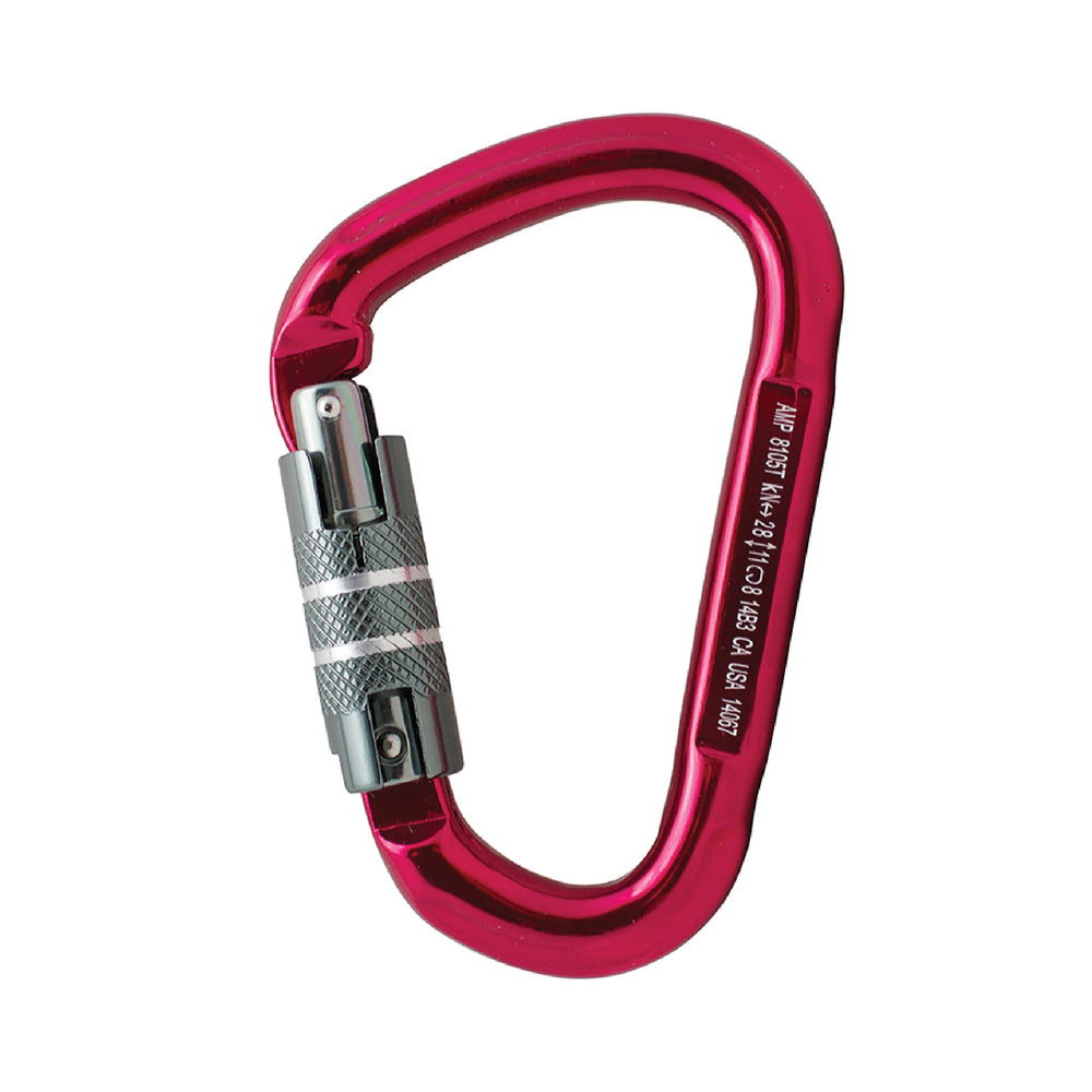 Fusion Climb Eureka locking carabiner with wide opening for multipitch setups.
