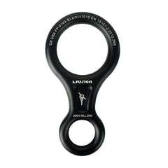 Fusion Climb figure-8 descender closeup highlighting thick ears for controlled descent