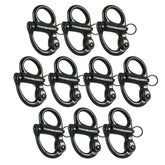 Fusion Climb fixed snap shackle front view, reliable quick-release for sailing rigging.