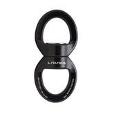 Fusion Climb oval swivel with 360-degree rotation for smoother swings and reduced rope twist.
