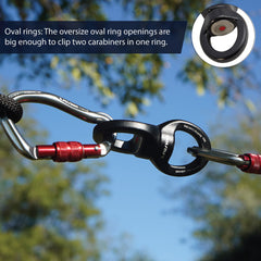 Fusion Climb sealed ball bearing enables frictionless rotation during use.