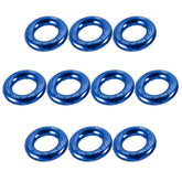 Fusion Climb blue 2-inch aluminum O-ring in a 10-pack provides secure anchors for climbs.