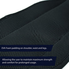Fusion Climb Tac-Rescue quick-release buckle for fast on/off safety.