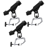 FUSSHIEN 3-pack fishing rod holders mounted on boat rail
