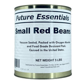 Future Essentials Small Red Beans front view can in pantry, ready to store