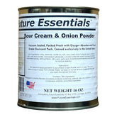Future Essentials sour cream powder can front for long-term pantry storage.