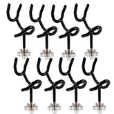 FUTURUP Sure Grip 20-degree steel boat rod holder shown in deck mount setup for organized rods.