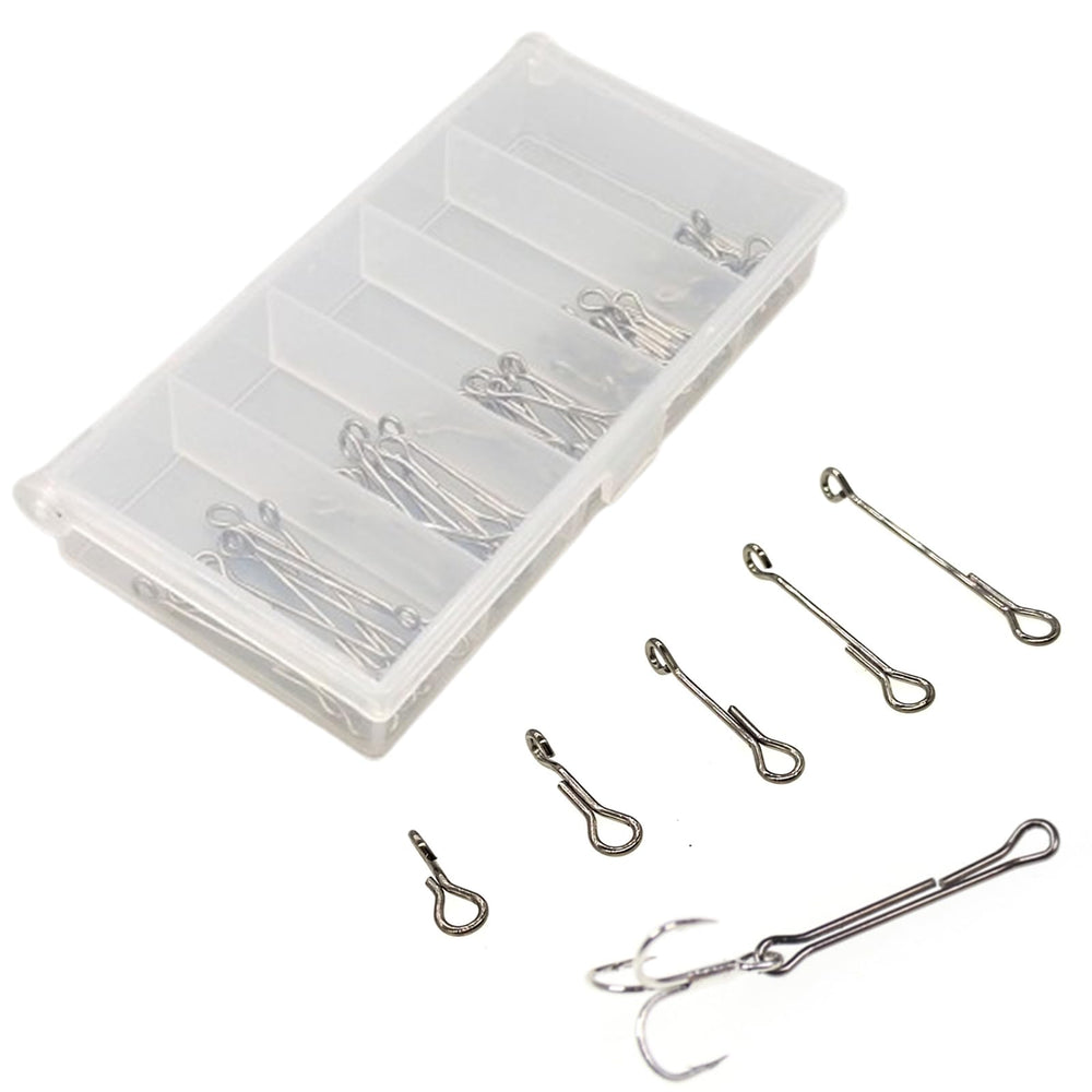 Fuulqgui 50-pack fly tying materials with articulated shanks, hooks and tungsten beads