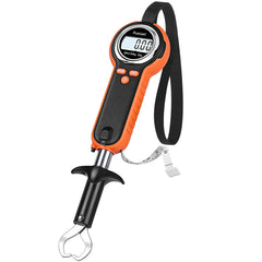 Front view of Fuzion HW-50 fishing scale with digital display